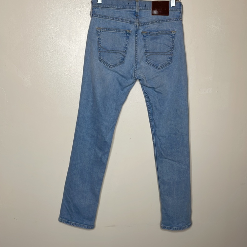 HOLLISTER EPIC FLEX Jeans Slim Straight Light Wash 5 Pocket Jeans 26x30